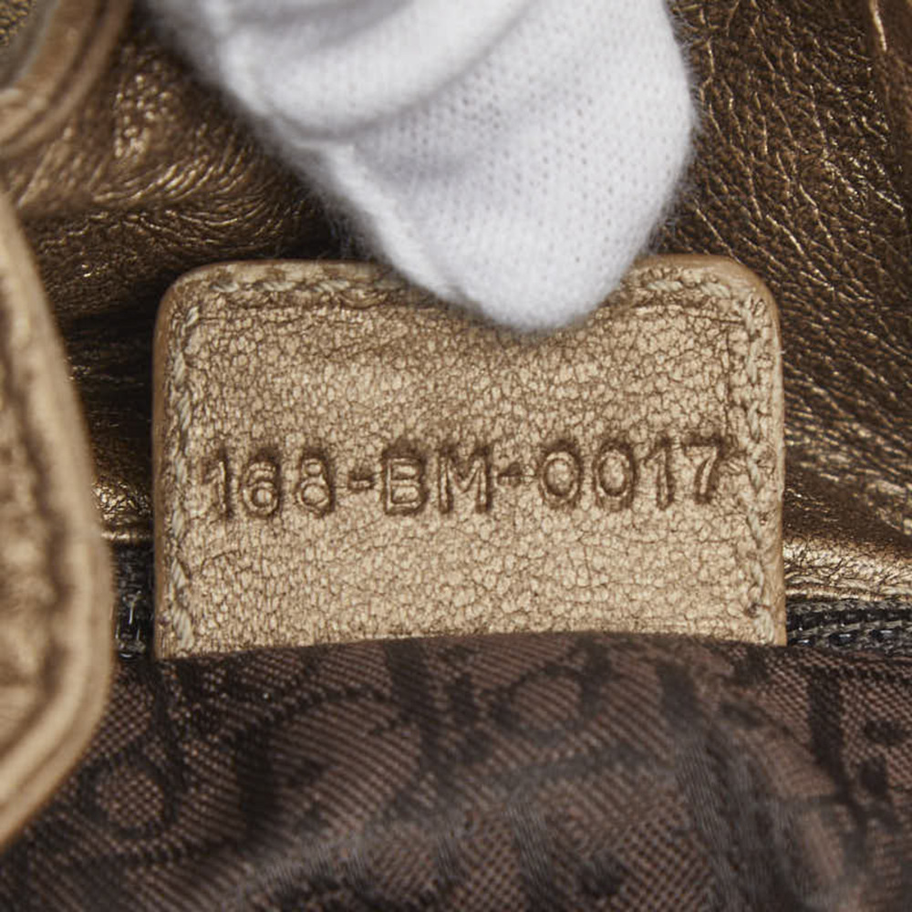 CHRISTIAN DIOR Gold Leather Shoulder Bag - Picture 10 of 10